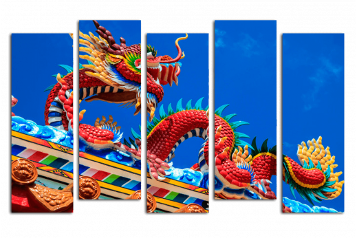 Модульная картина Дракон символ Китая