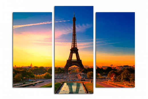 Картина Париж на закате
