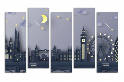 Модульная картина Лондон во сне